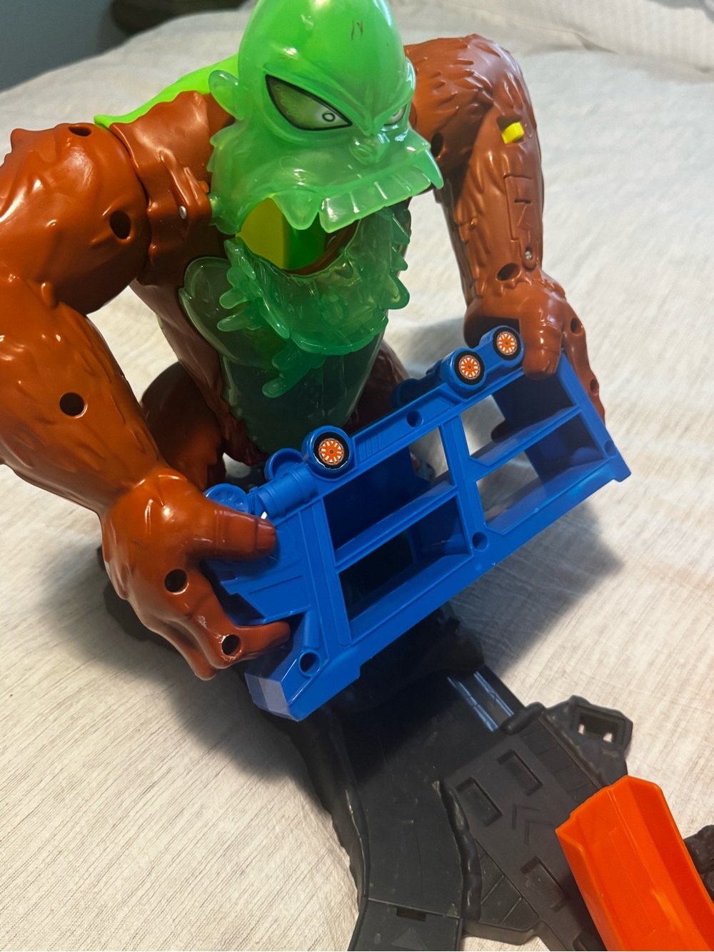 Green & Brown Monster Action Playset - Kids HotWheels  Toys